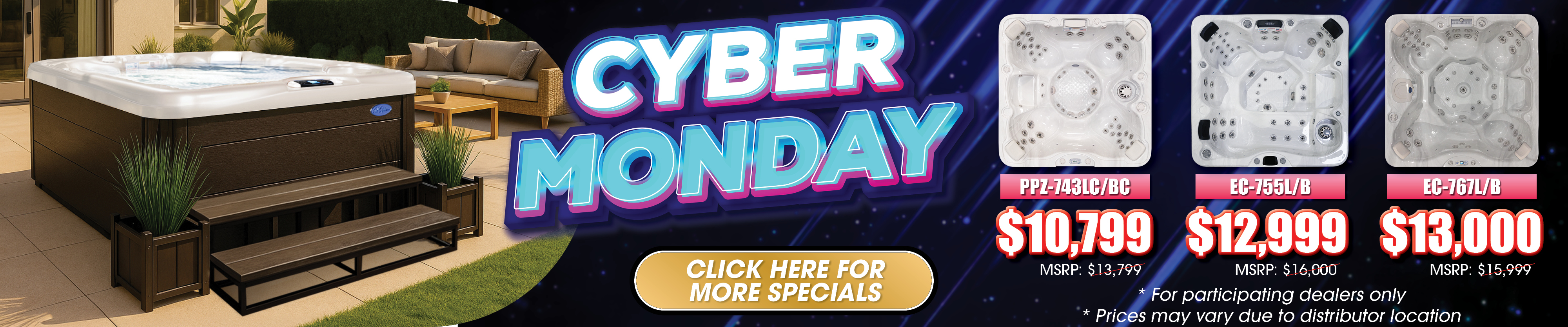 Calspas hot tub being used in a family setting - Davis