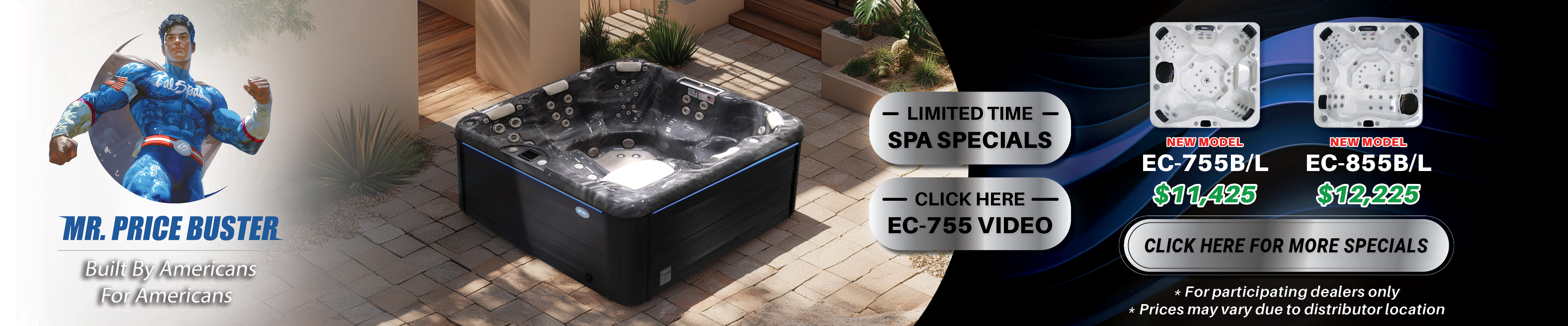 Calspas hot tub being used in a family setting - Davis
